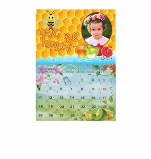 לוח שנה צבעוני - דבורה